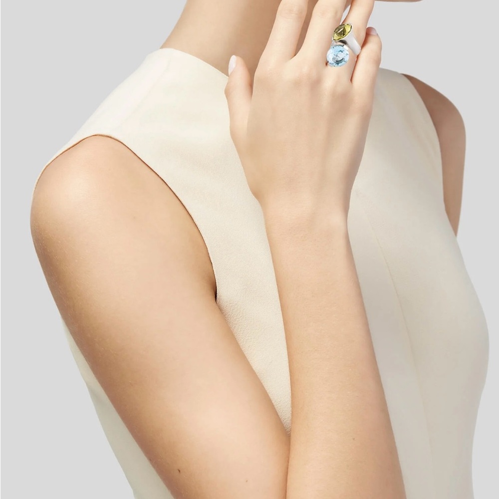 Pianegonda Topaz and Citrine Cocktail Ring - Picture 5 of 6